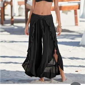 Venus xs ruffle pants bathing suit coverup